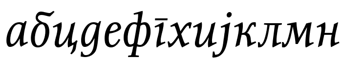 ResavskaBGCyrillic Italic Font LOWERCASE