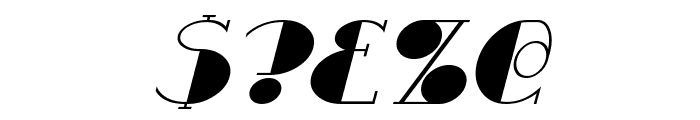 Resavy Italic Font OTHER CHARS
