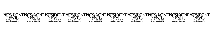 Resident Evil Font OTHER CHARS