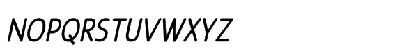 Revalo Modern Regular Italic Font UPPERCASE