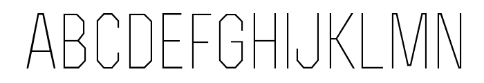 RexLight Font LOWERCASE