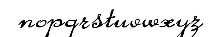 Rhalina Expanded Italic Font LOWERCASE