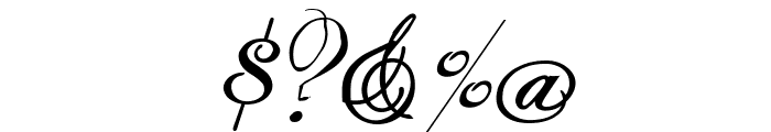 Rhalina Italic Font OTHER CHARS