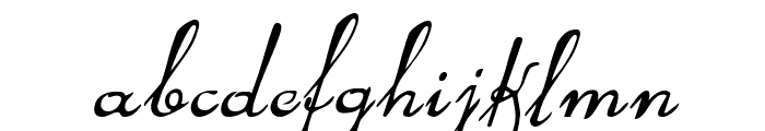 Rhalina Italic Font LOWERCASE