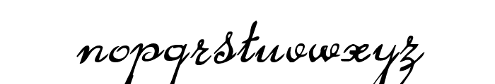 Rhalina Italic Font LOWERCASE