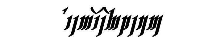 Rhesimol Bold Italic Font UPPERCASE