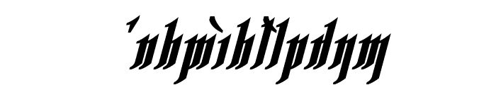 Rhesimol Bold Italic Font LOWERCASE