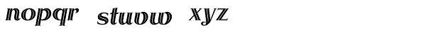 Rhythm Two Font LOWERCASE
