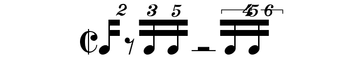 Rhythms Font UPPERCASE