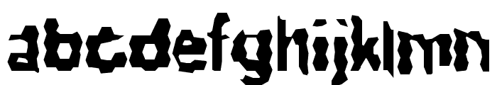 Ribbed Rough Rider Font LOWERCASE