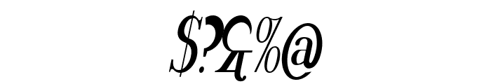Rider Condensed ExtraBlack Italic Font OTHER CHARS