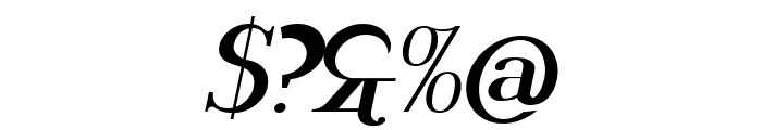 Rider Wide Expanded ExtraBlack Italic Font OTHER CHARS