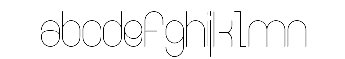 Ringer ExtraLight Font LOWERCASE