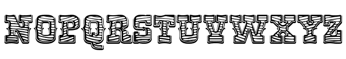 RioGrande Striped Bold Font LOWERCASE