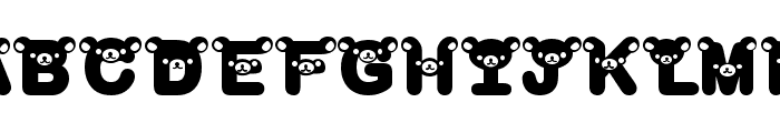 rilakkuma dingbat Bold Font UPPERCASE