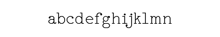 RM Typerighter Regular Font LOWERCASE