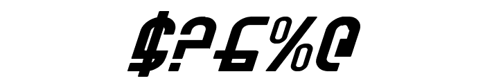 Ro'Ki'Kier Expanded Italic Font OTHER CHARS