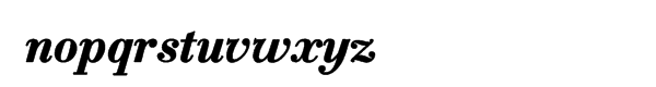 Robusta Bold Italic Font LOWERCASE