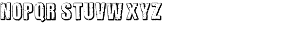 Rocksolid Font UPPERCASE
