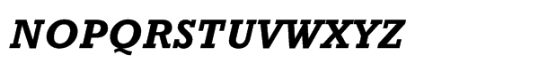 Rockwell® Std Bold Italic Font UPPERCASE