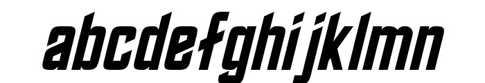 Roddenberry Oblique Font LOWERCASE