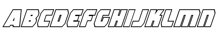 Rogue Hero Outline Italic Font LOWERCASE