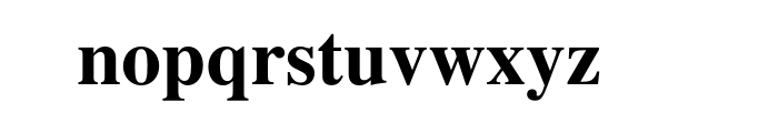 Roman Three Cyrillic Semi Bold OT Font LOWERCASE