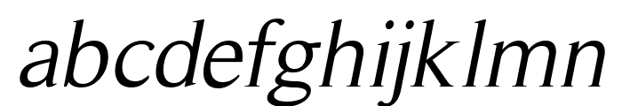RomanSerif-Oblique Font LOWERCASE
