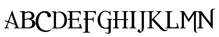 Romance Fatal Serif Font UPPERCASE