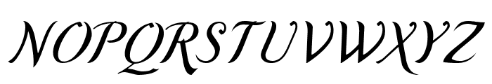 Romande ADF Script Std Italic Font UPPERCASE
