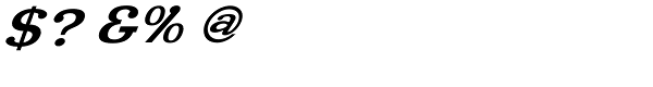 Roppongi-Oblique Font OTHER CHARS