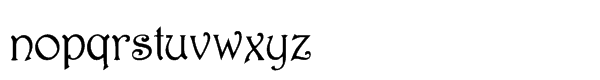 Rossetti Regular Font LOWERCASE