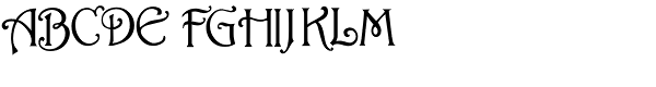 Rossetti Font UPPERCASE