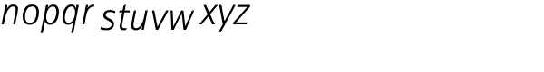 Rotis Sans Serif Std-Light It Font LOWERCASE