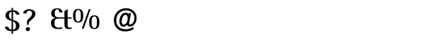 Rotis Semi Serif Paneuropean W1G 65 Bold Font OTHER CHARS