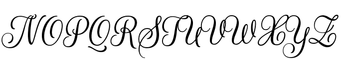 RougeScript-Regular Font UPPERCASE