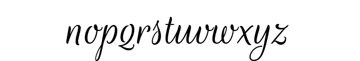 RougeScript-Regular Font LOWERCASE