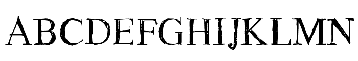 Rough Draught Font UPPERCASE