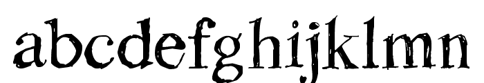 Rough Draught Font LOWERCASE