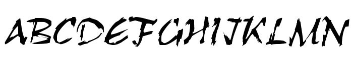 RoughBrush Font UPPERCASE