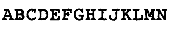 Rough_Typewriter Bold Font UPPERCASE