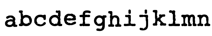Rough_Typewriter Bold Font LOWERCASE