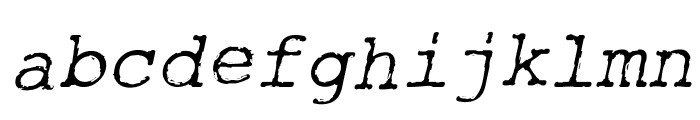 Rough_Typewriter Italic Font LOWERCASE
