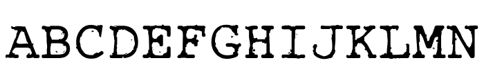 Rough_Typewriter Font UPPERCASE