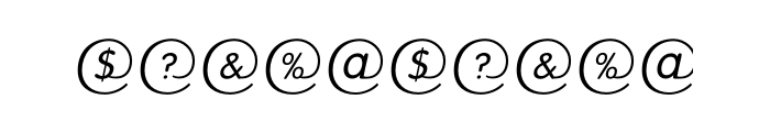RoundMail OT Font OTHER CHARS
