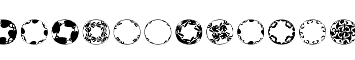 RoundPieces-06 Font LOWERCASE