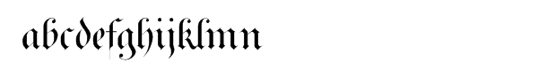 Royal Bavarian Font LOWERCASE