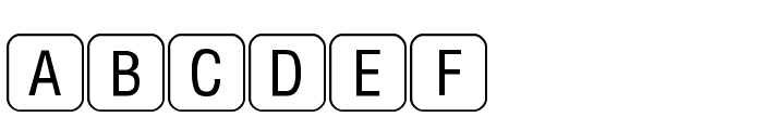 RRKeyLettersLimited-Normal Font LOWERCASE