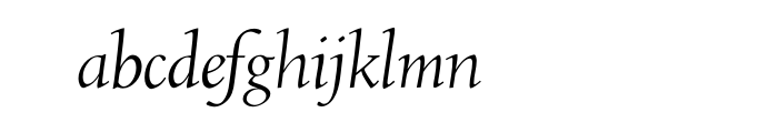 RTF Amethyst Book Italic Pro Font LOWERCASE