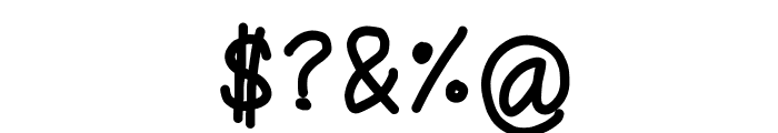 Ruji's Handwriting Font v.2.0 Font OTHER CHARS